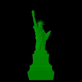 estatua Libertad caracteres 3d print model - Mito3D