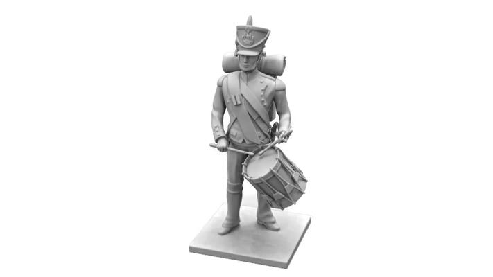 french artillery drummer 1809 3d models download creality cloud 3d print model - Mito3D