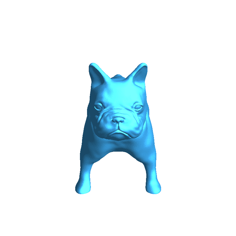 Fransızca bulldog memeli 3D print model - Mito3D