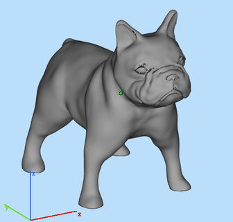 bulldog francés 3d modelos descargar crealidad nube mamífero 3d print model - Mito3D