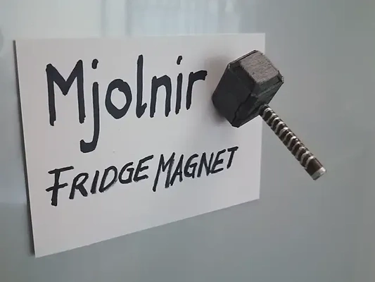 kühlschrank magnet mjolnir 3d modelle download realität wolke 3d print model - Mito3D