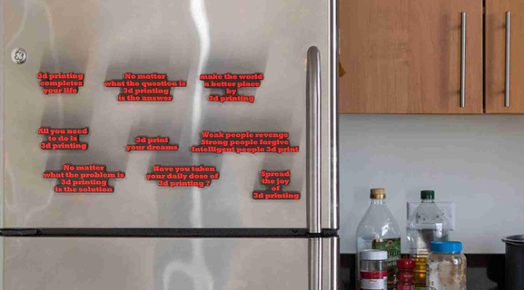 buzdolabı mıknatıslar ev dekor 3d print model - Mito3D