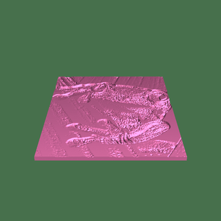 grenouille lithophane 3d print model - Mito3D