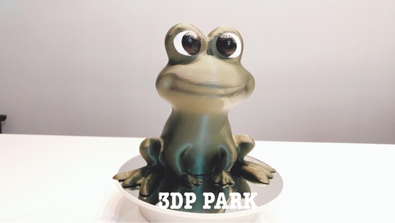 grenouille soutien personnages 3d print model - Mito3D