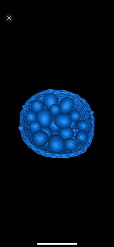 fruit panier 3d modèles télécharger créalité nuage 3d print model - Mito3D