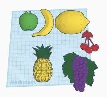 fruit fridge magnets Household 3d print model - Mito3D
