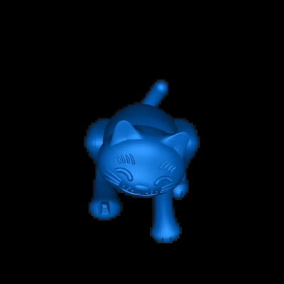 joder gato 3d modelos descargar crealidad nube 3d print model - Mito3D