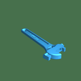 fully assembled 3d printable wrench Tools 3d print model - Mito3D