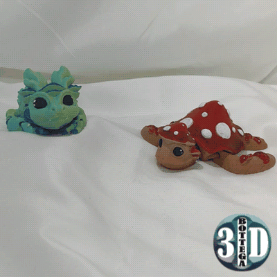 fungus dragon articulated toy 3d models download creality cloud 3d print model - Mito3D