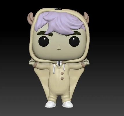 funko ardilla bts 3d modelos descargar crealidad nube 3d print model - Mito3D