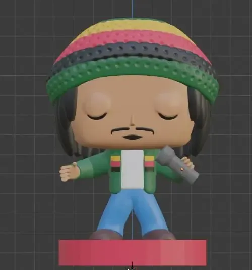 funko bob marley 3d modelle download realität wolke 3D print model - Mito3D