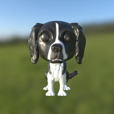 funko frontera collie 3d modelos descargar crealidad nube 3d print model - Mito3D