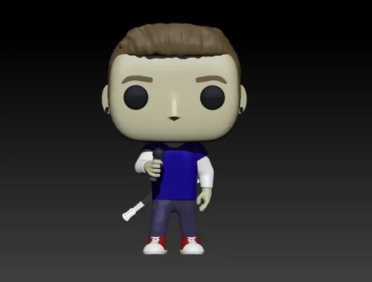 funko chris martin coldplay 3d modelle download realität wolke 3d print model - Mito3D