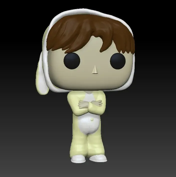 funko conejo bts 3d modeller indir creality bulut 3D print model - Mito3D