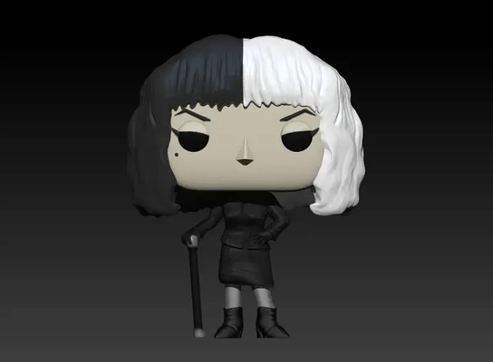 funko cruella 3d modèles télécharger créalité nuage 3d print model - Mito3D