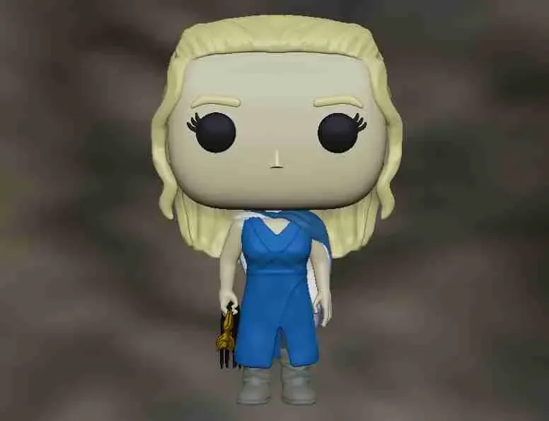 funko daenerys 3d modelos descargar crealidad nube 3D print model - Mito3D