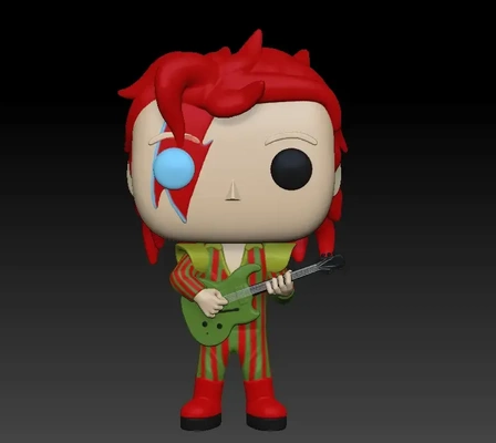 funko david bowie 3d modelos descargar crealidad nube 3d print model - Mito3D