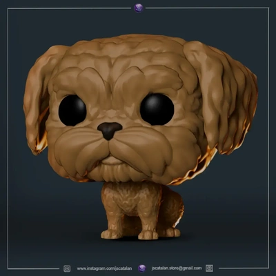 funko dog v5 - poodle 3d models download creality cloud 3d print model - Mito3D