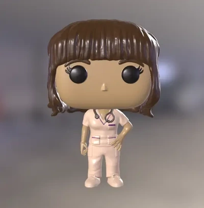 funko enfermera 3d modelos descargar crealidad nube 3d print model - Mito3D