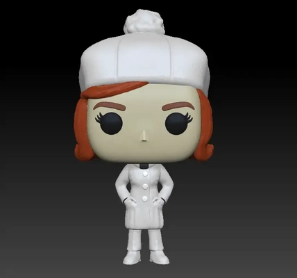 funko gambito dama 3d modelos baixar crialidade nuvem 3d print model - Mito3D