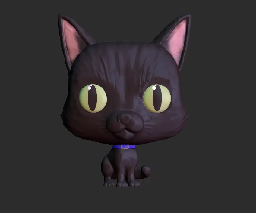 funko gato 3d modelli scarica creality nube 3D print model - Mito3D