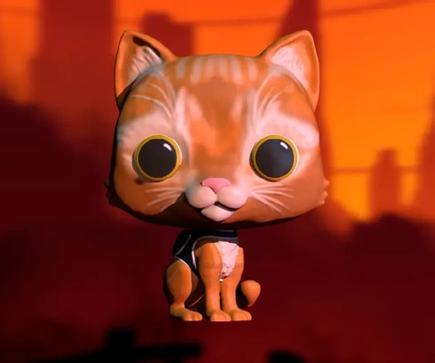 funko gato randagio 3d modelli scarica creality nube 3d print model - Mito3D