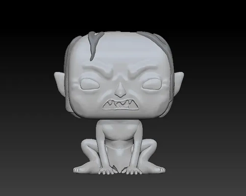 funko gollum 3d modelos descargar crealidad nube 3d print model - Mito3D