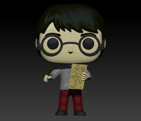 funko harry mapa 3d modelle download realität wolke 3d print model - Mito3D