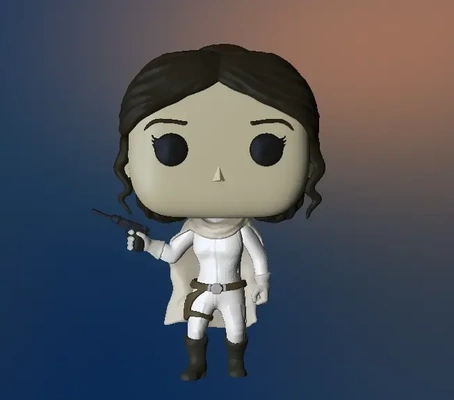 funko leia 3d modèles télécharger créalité nuage 3d print model - Mito3D