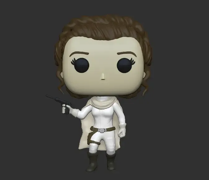 funko leia 3d models download creality cloud 3D print model - Mito3D