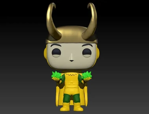 funko loki clasico magia 3d models download creality cloud 3d print model - Mito3D