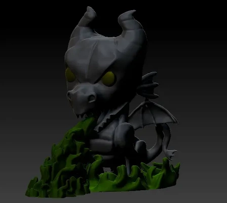 funko zararlı ejderha 3d modeller indir creality bulut 3d print model - Mito3D