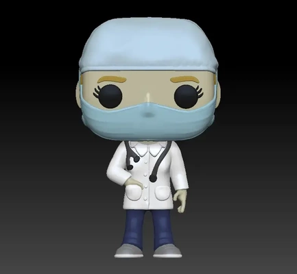 funko médico 3d modelos baixar crialidade nuvem 3d print model - Mito3D