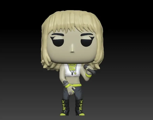 funko miley ciro 3d modelos baixar crialidade nuvem 3d print model - Mito3D