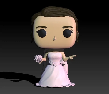 funko novia 3d modelos descargar crealidad nube 3d print model - Mito3D