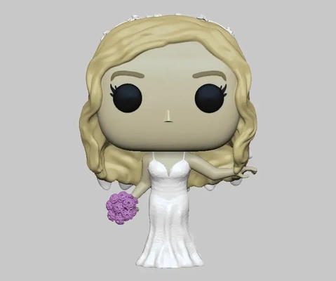 funko novia 3d modelos descargar crealidad nube 3d print model - Mito3D