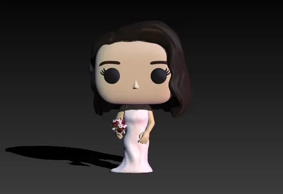 funko novia 3d modelos descargar crealidad nube 3d print model - Mito3D