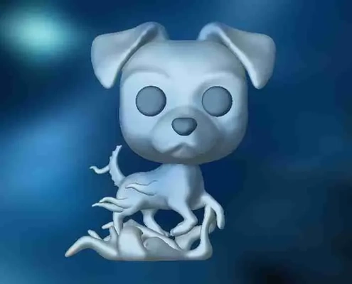 funko patrón perro 3d modelos descargar crealidad nube 3d print model - Mito3D