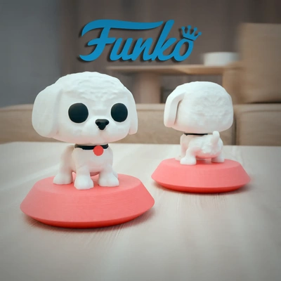 funko pop caniche 3d modèles télécharger créalité nuage 3d print model - Mito3D