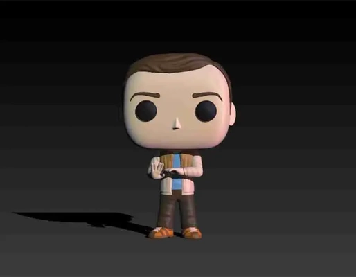 funko sheldon cooper 3d modeller indir creality bulut 3d print model - Mito3D