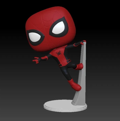 funko spiderman 3d models download creality cloud fictional characters 3d print model - Mito3D
