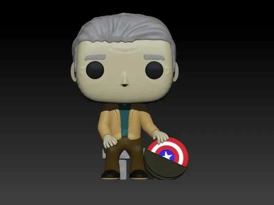 funko steve rogers esküd 3d modeller indir creality bulut 3d print model - Mito3D