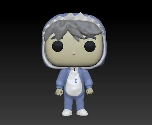 funko tiburon bts 3d modelos baixar crialidade nuvem 3d print model - Mito3D