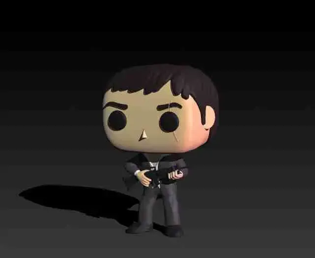 funko tony montana 3d modelli scarica creality nube 3D print model - Mito3D