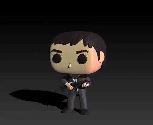 funko tony montana 3d models download creality cloud 3d print model - Mito3D