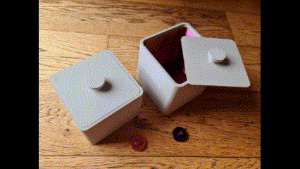miedoso caja tapa almacenamiento cubo inserciones tornillo perillas 3d modelos descargar crealidad nube hogar casa decoración 3d print model - Mito3D
