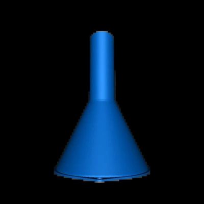 funnel 80mm - 20mm 3d models download creality cloud 3d print model - Mito3D