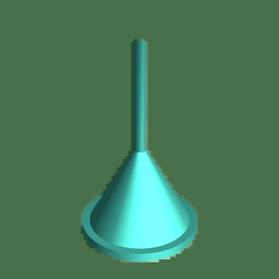 funnel flowability ph eu long 3d models download creality cloud 3d print model - Mito3D