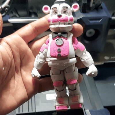 funtime freddy print-in-place 3d models download creality cloud fictional characters 3d print model - Mito3D