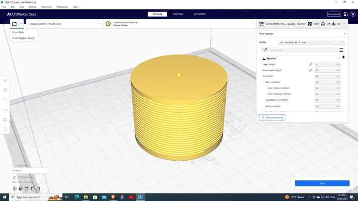 fusee 3d models download creality cloud 3d print model - Mito3D